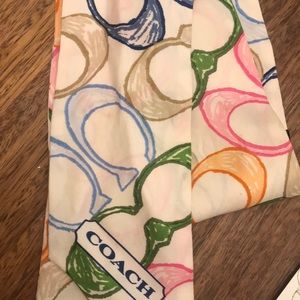 AUTHENTIC Coach silk scarf